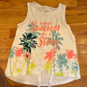 Justice tank top with sequins